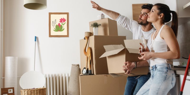couple just moved into house