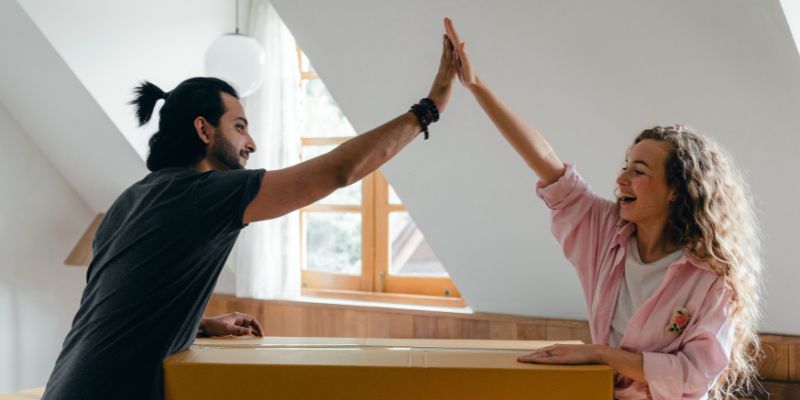 couple moved into new home
